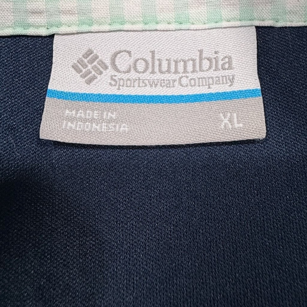 Columbia PFG Womens XL Mint Sherpa Fleece Jacket Full Zip Gingham Cozy Outdoor - Picture 3 of 9